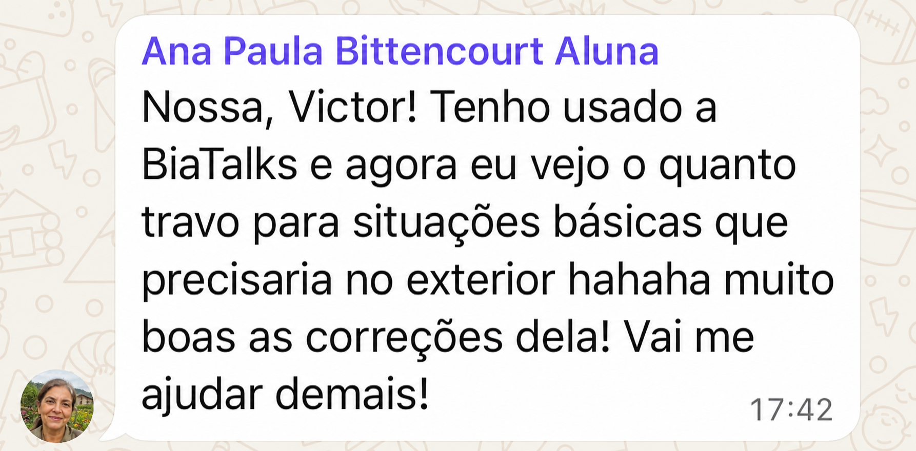 Depoimento de Ana Paula Bittencourt
